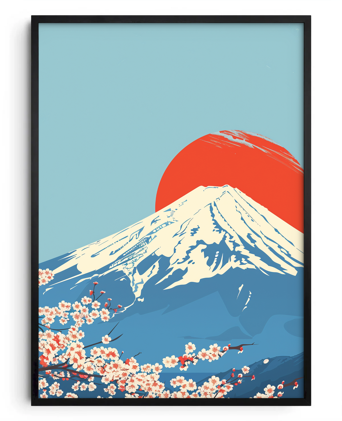 Sakura sob o Grande Fuji