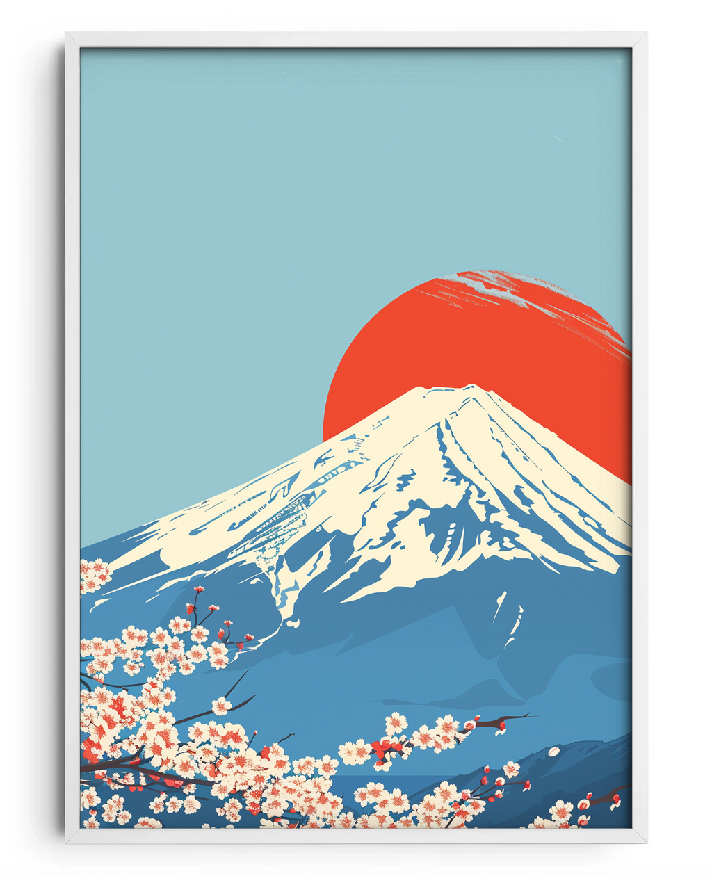Sakura sob o Grande Fuji