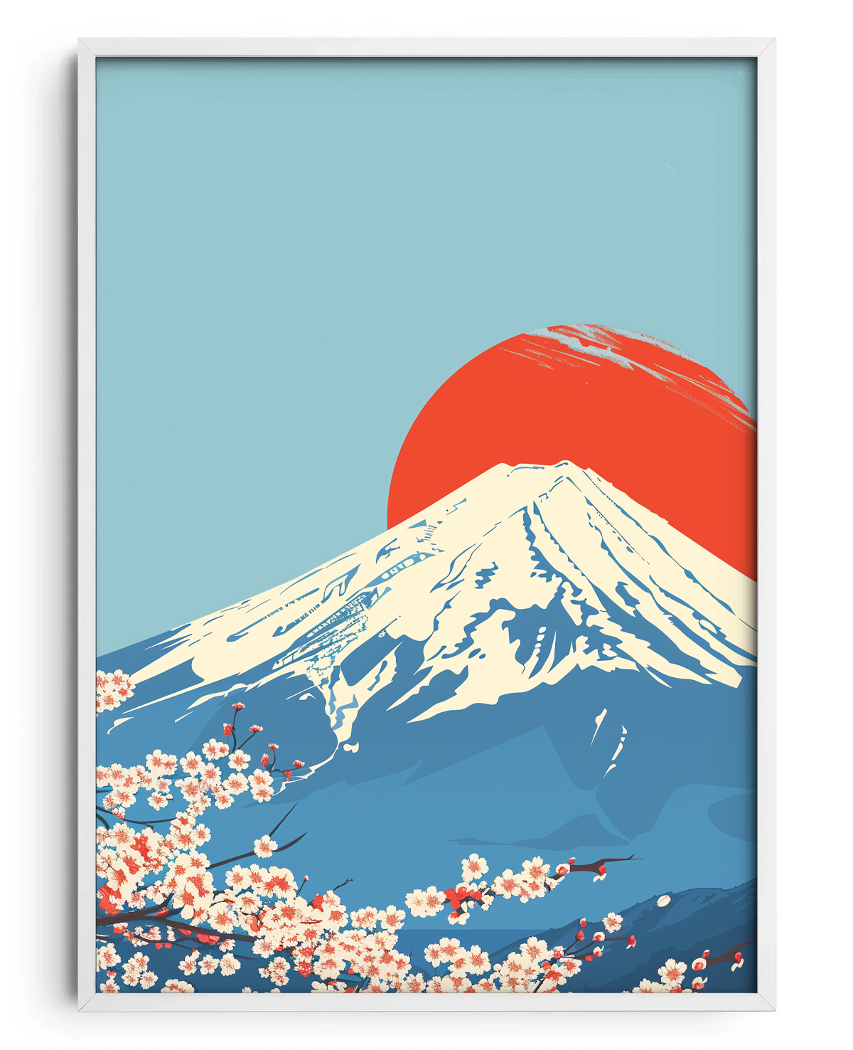 Sakura sob o Grande Fuji