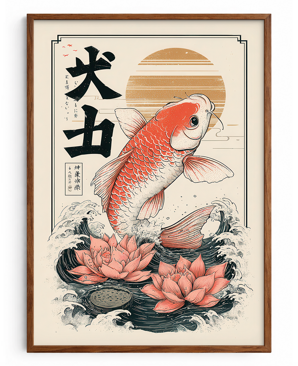 Carpa Imperial e Lótus