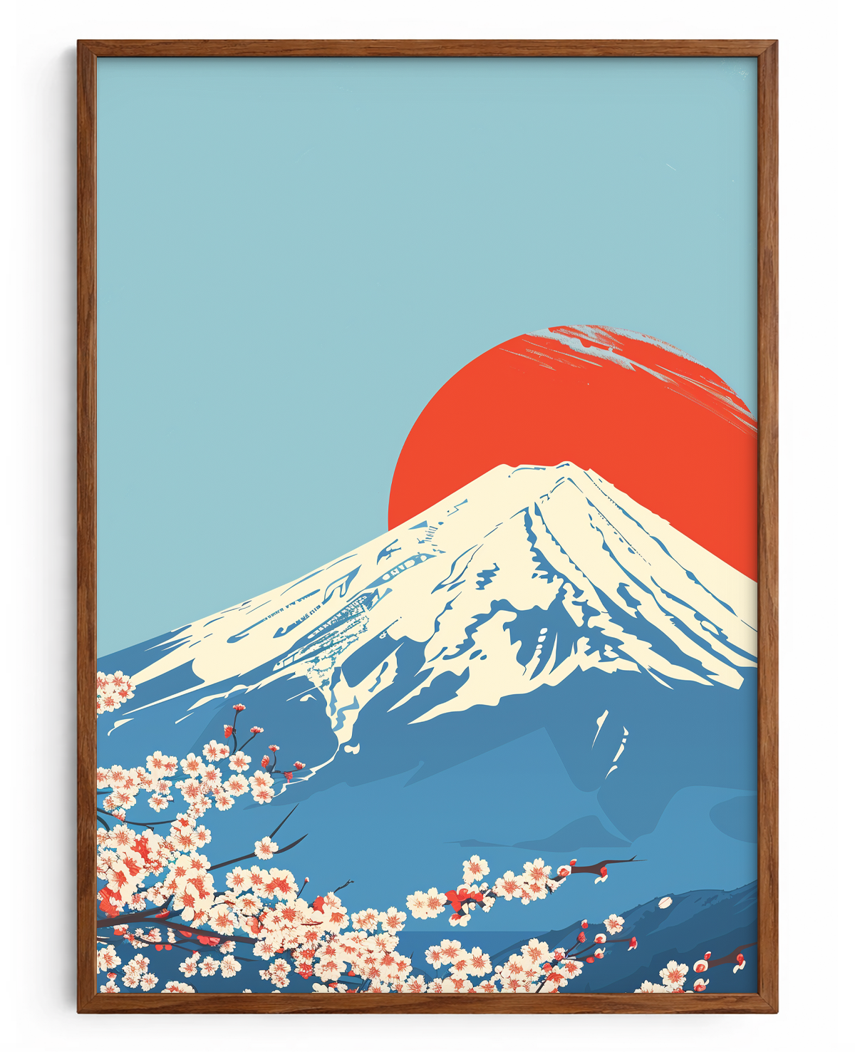 Sakura sob o Grande Fuji