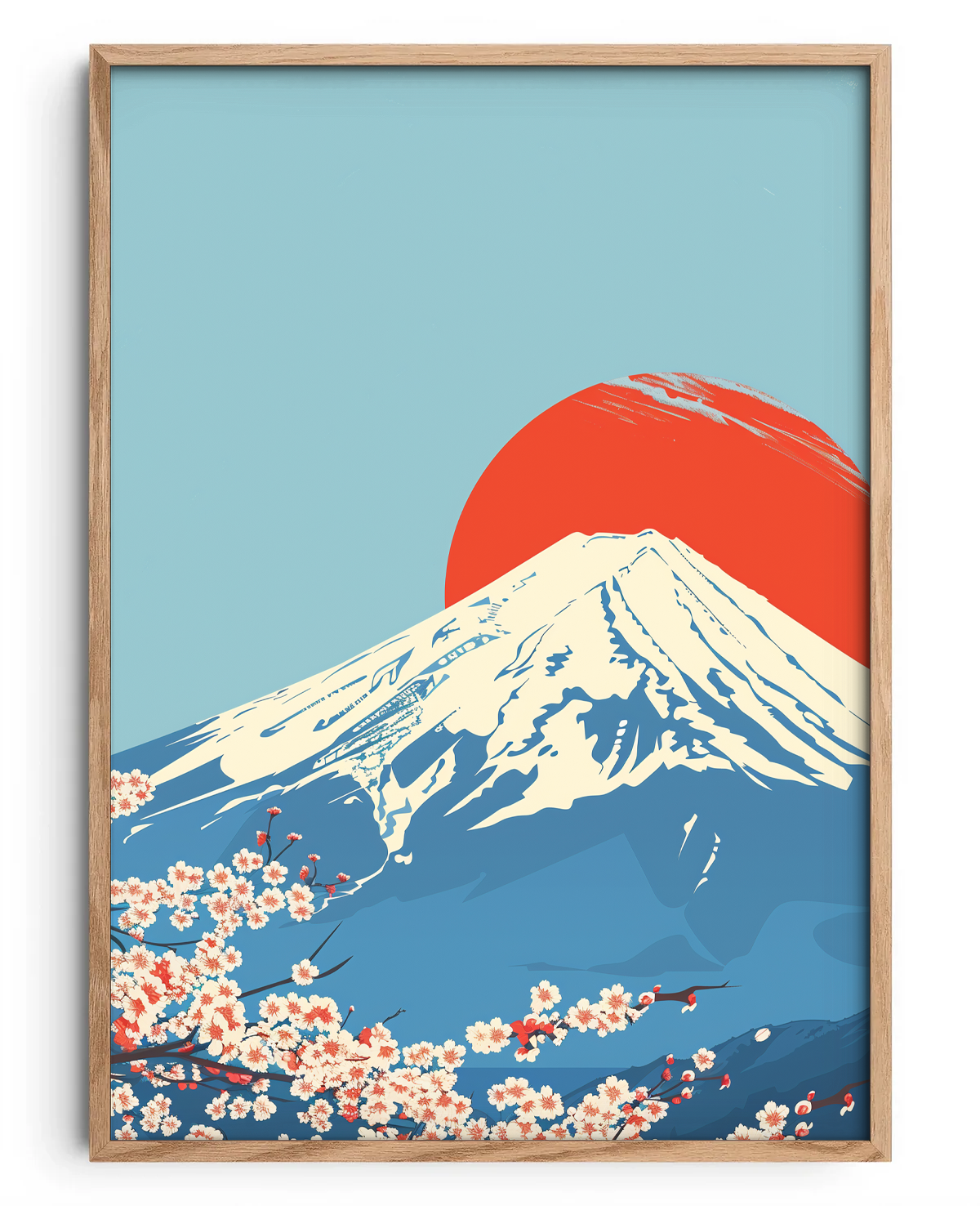 Sakura sob o Grande Fuji