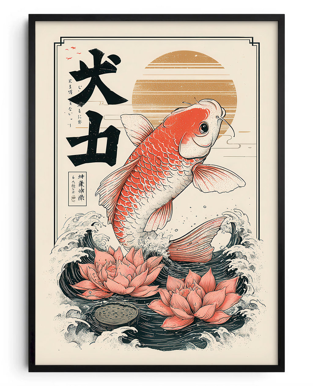 Carpa Imperial e Lótus